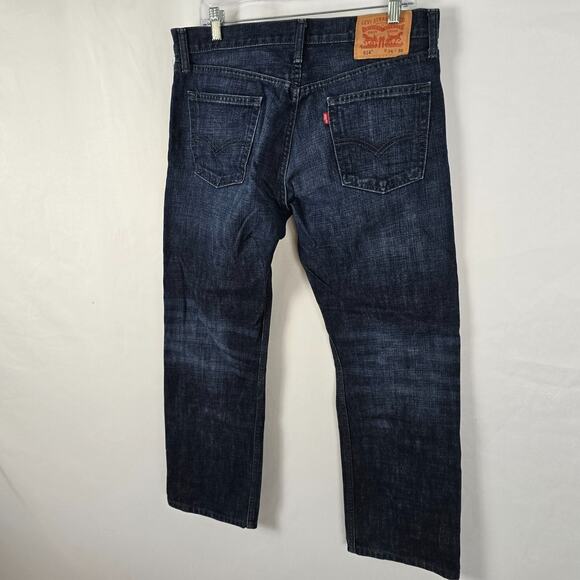 Levi's 514 Jeans Men's 34 x 28.5 Blue Dark Wash Classic Straight Fit Cotton EUC - Picture 15 of 16